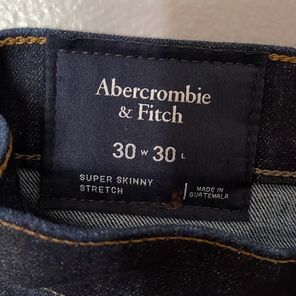 Abercrombie & Fitch Super Skinny Stretch Jeans 30x30 - Picture 3 of 4